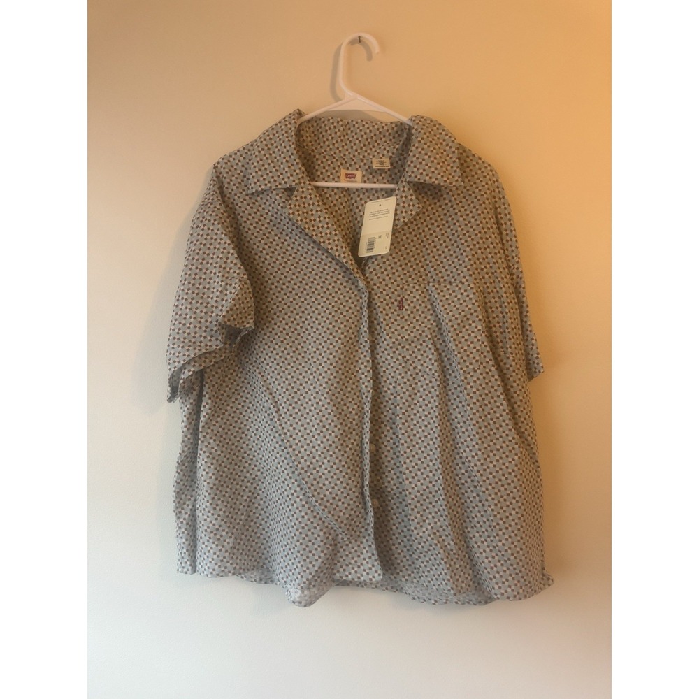 Levi's Checkered Retro Women's Button Up Blouse size 2xl